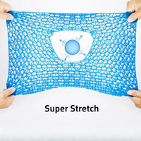 Honeycomb gel stretching to show flexibility