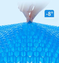Close-up of the open honeycomb cells